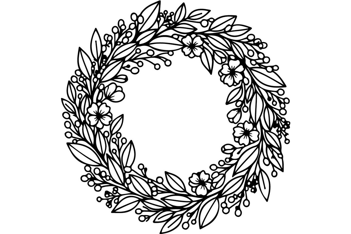 Botanical Laurel Wreath Silhouette, an Object Graphic by Creativeshirt (Photo 6 of 17)