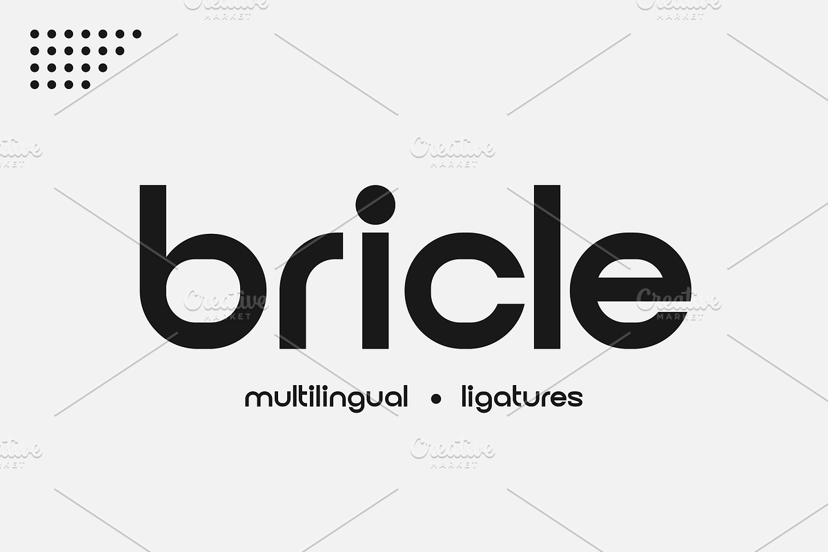 Bricle Logo Font, a Sans Serif Font by Artiveko (Photo 1 of 7)