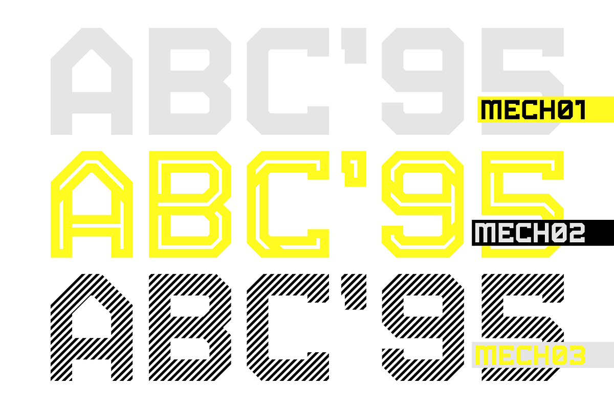 EPYON MECH Futuristic Typeface, a Font by Alex-Banks Type (Photo 2 of 6)