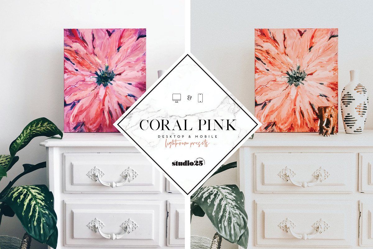 Coral pink lightroom preset, a Plug-in Add-On by studio25 (Photo 3 of 7)