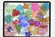 Procreate Textured Flower Brushes, a Brush Add-On by Soaring Bird Designs (Thumbnail 2 of 4)