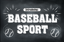 Baseball Sport - Sports Font Types