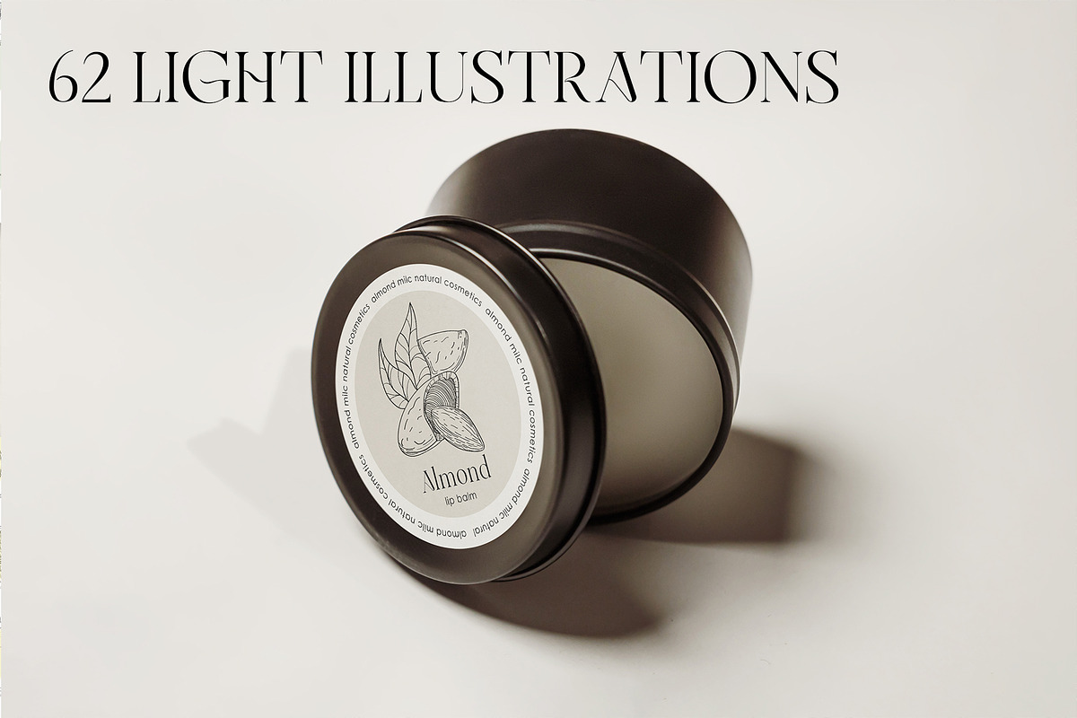 Herbs & Fruits hand drawn collection, an Object Illustration by Garden in frame (Photo 3 of 9)