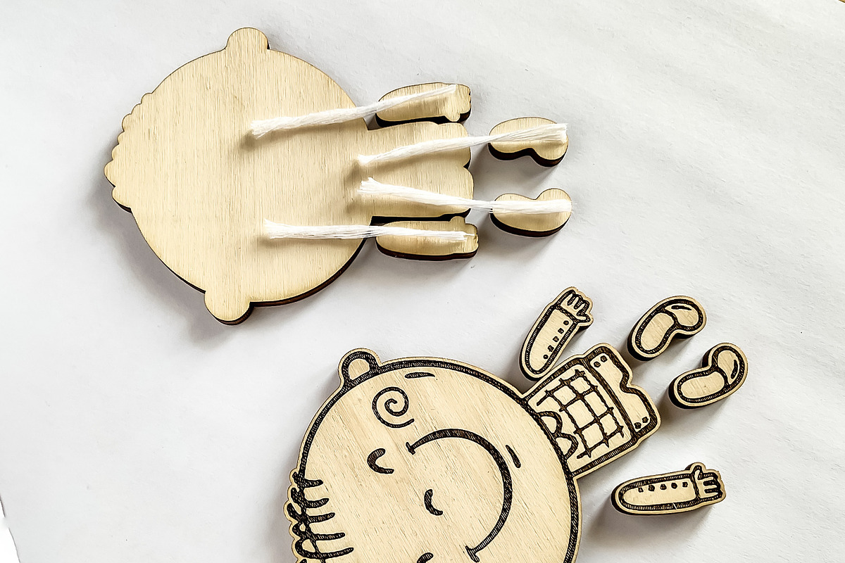 Movable Doll SVG for Laser Cutting, an Object Graphic by Bubert Art (Photo 4 of 8)