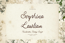 Serphina Lawliam Handwritten Vintage