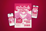 Valentine Party Event Flyer Set, a Flyer Template by The Good Store (Thumbnail 1 of 2)