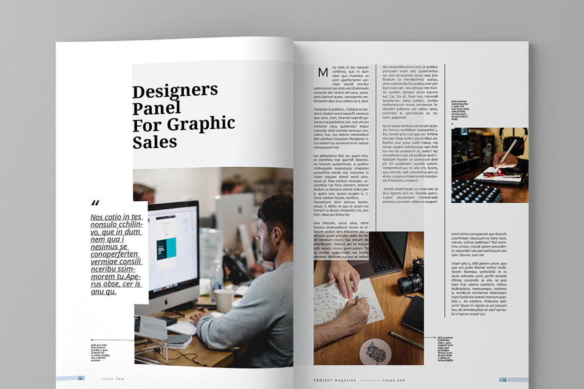Project - Magazine Template, a Magazine Template by inspirasign