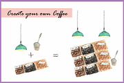 Bagels & Coffee-Watercolor Clipart, a Food Illustration by VianneArt (Thumbnail 6 of 6)