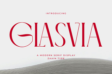 Glasvia, a Serif Font by zaaintype