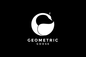 Geometric Goose Swan Logo Design