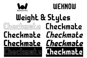 Checkmate font, a Sans Serif Font by weknow (Thumbnail 7 of 8)