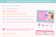 Colorful Rainbow Party Shopify Theme, a Shopify Template by Macarons and Mimosas (Thumbnail 8 of 9)