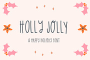 Holly Jolly Holiday Font, a Font by Midnight Grim (Thumbnail 1 of 4)