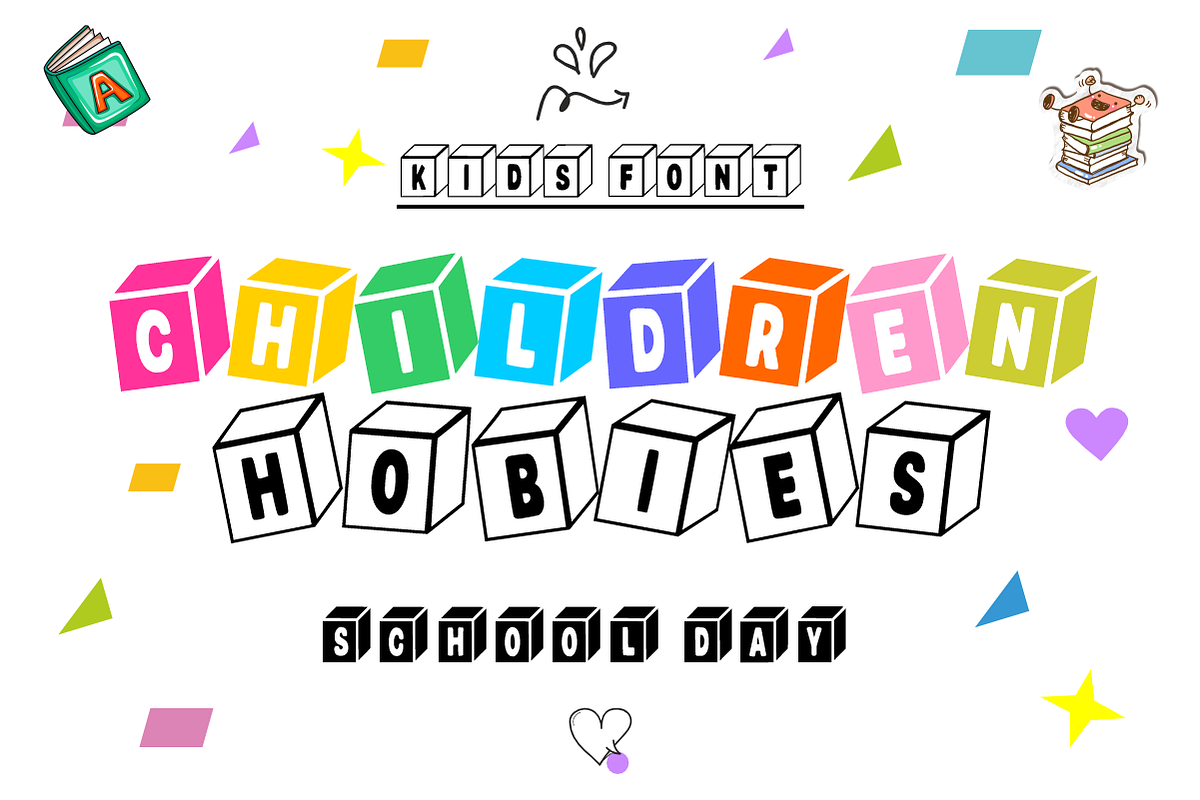 Alphabet Box -Playful Geometric Font, a Symbol Font by KiddoGlyphs Studio (Photo 2 of 5)