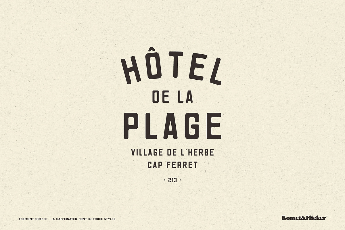 Fremont Coffee - A Caffeinated Font, a Sans Serif Font by Komet & Flicker (Photo 10 of 14)