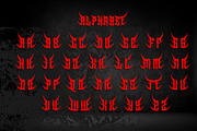 AlesA Modern Metal Horror Font, a Blackletter Font by dansdesign (Thumbnail 3 of 7)