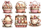Easter Basket Clipart Set, an Illustration by Daily.Designs (Thumbnail 6 of 8)