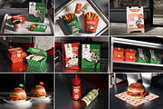 Burger & Fast Food Packaging Mockups, a Packaging Mockup by Vitora Mockup (Thumbnail 1 of 12)