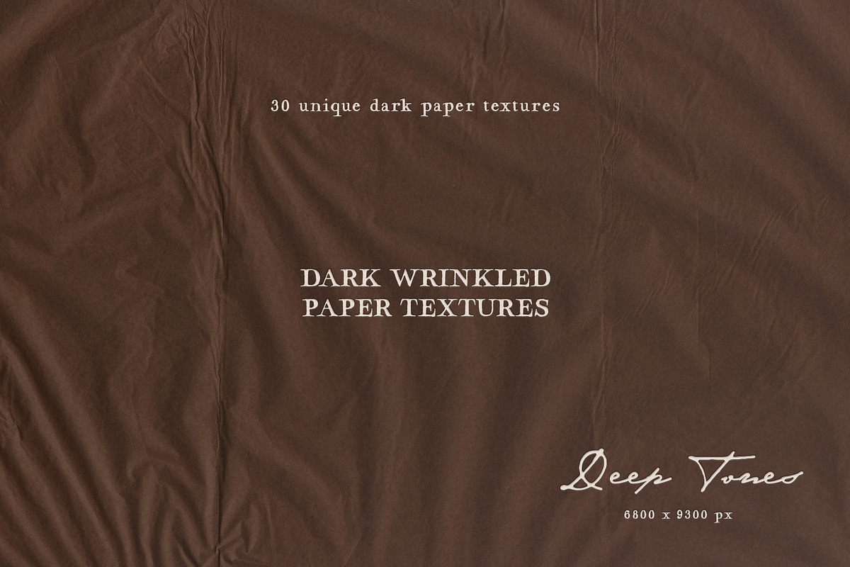 Dark Wrinkled Paper Textures, a Texture Graphic by Purple (Photo 1 of 16)
