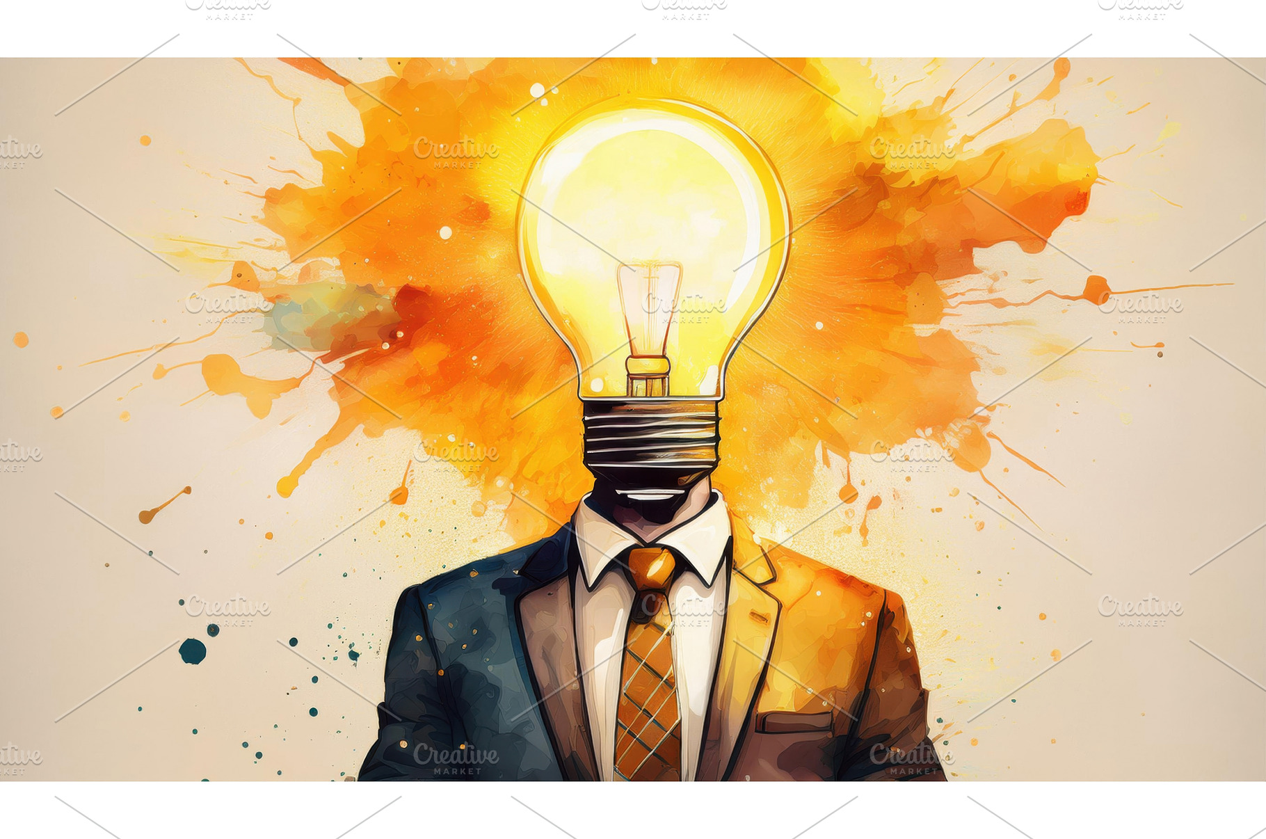 Surreal illustration of a man in a, an Abstract Photo by Igor Tichonow