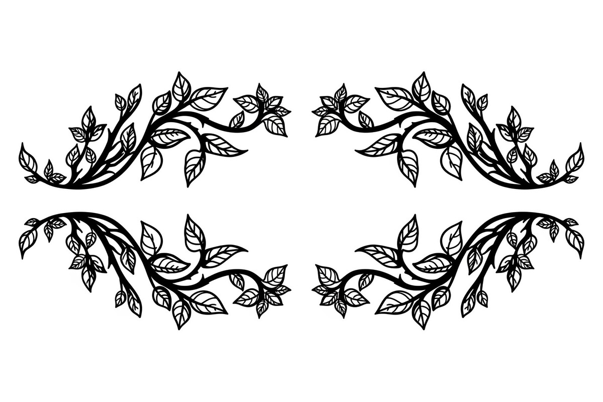 Floral Frame Ornament Vector Bundle, an Illustration by Designs_River (Photo 36 of 51)