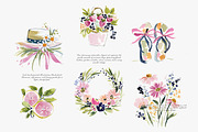 Summer watercolor clipart set, a Decorative Illustration by Patishop Art (Thumbnail 6 of 8)