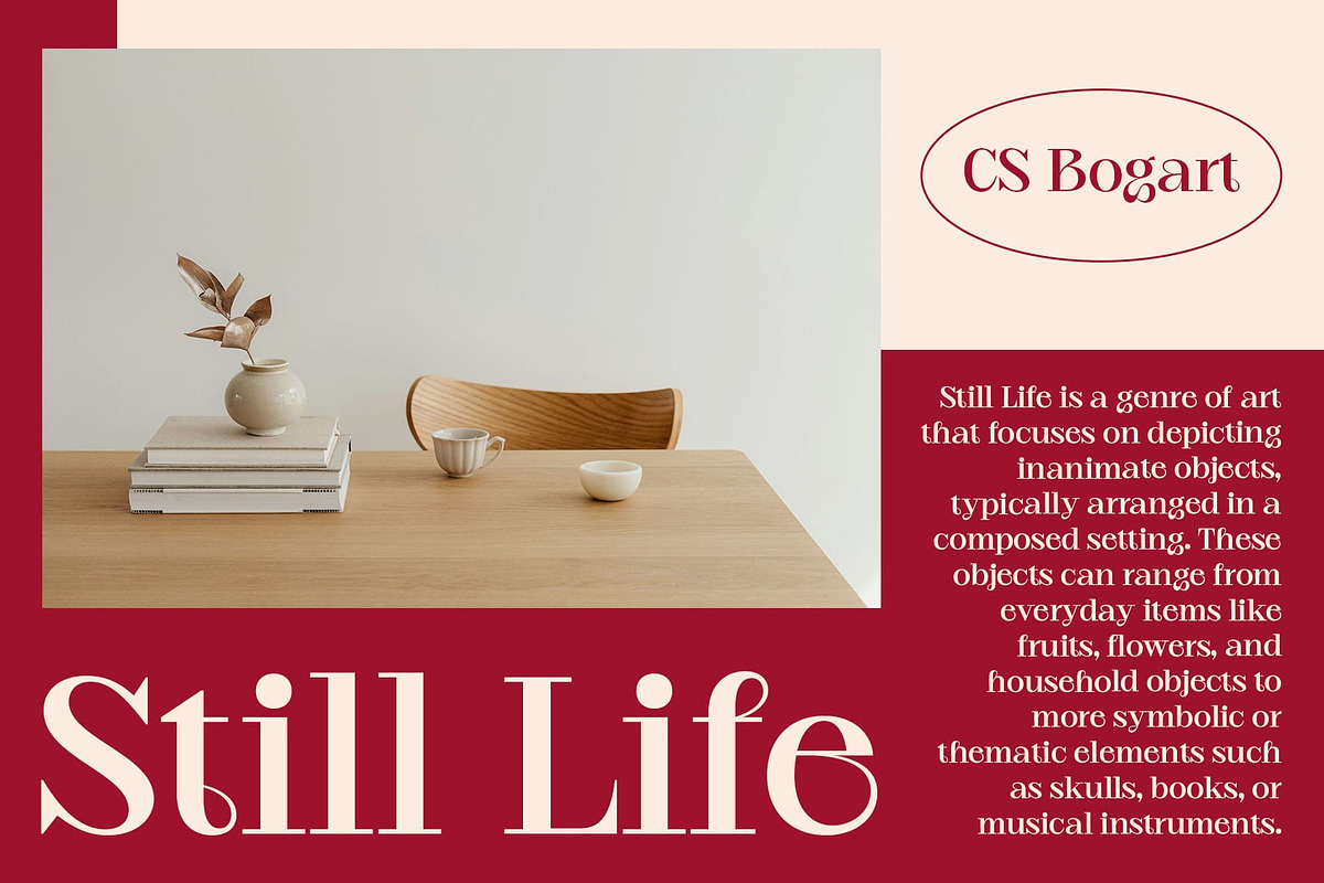 CS Bogart – Aesthetic Font, a Serif Font by Craft Supply Co. (Photo 4 of 8)