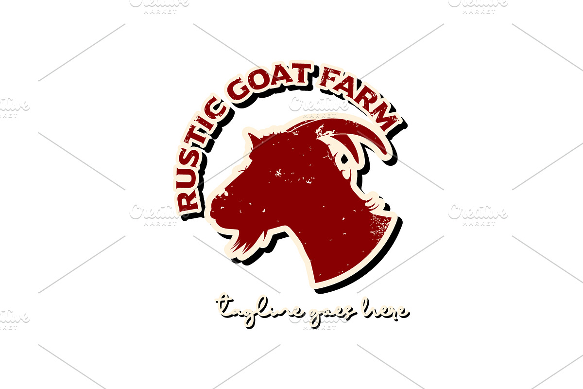 Goat Sheep Ranch logo, a Branding & Logo Template by Atlantis Desain ...