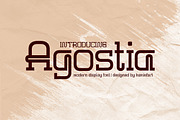 Agostia - Modern Display Font, a Slab Serif Font by haniefart (Thumbnail 1 of 10)