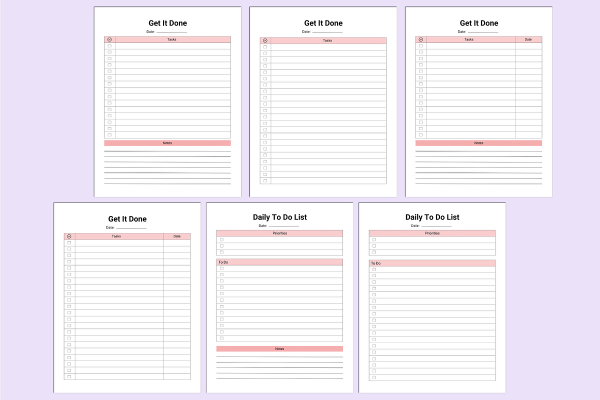 2025 Brain Dump Bundle For Canva, a Stationery Template by Shumaya (Photo 4 of 6)