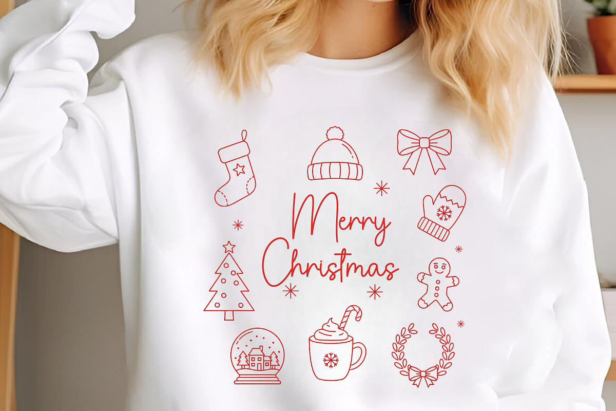 Merry Christmas PNG, an Illustration by Libby Wishes (Photo 2 of 6)