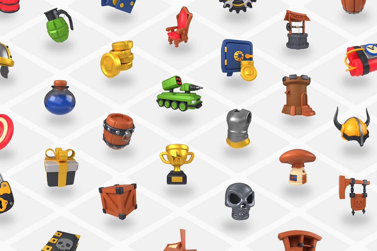 3D Game Assets Icons, an Emoji Icon by Vectors Market (Photo 3 of 10)