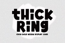 Thick Ring - Cute Mixed Bold Font