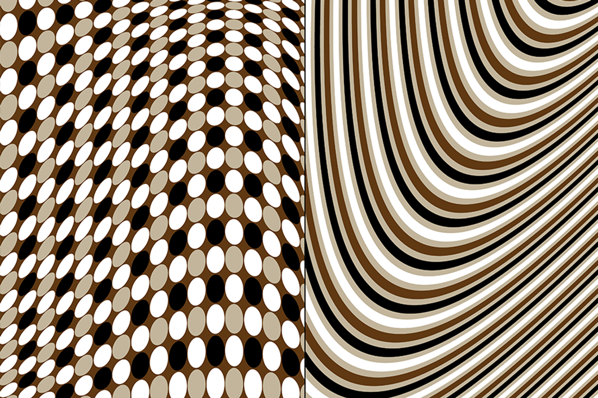 Brown & Black Mod Geometric Patterns preview 3