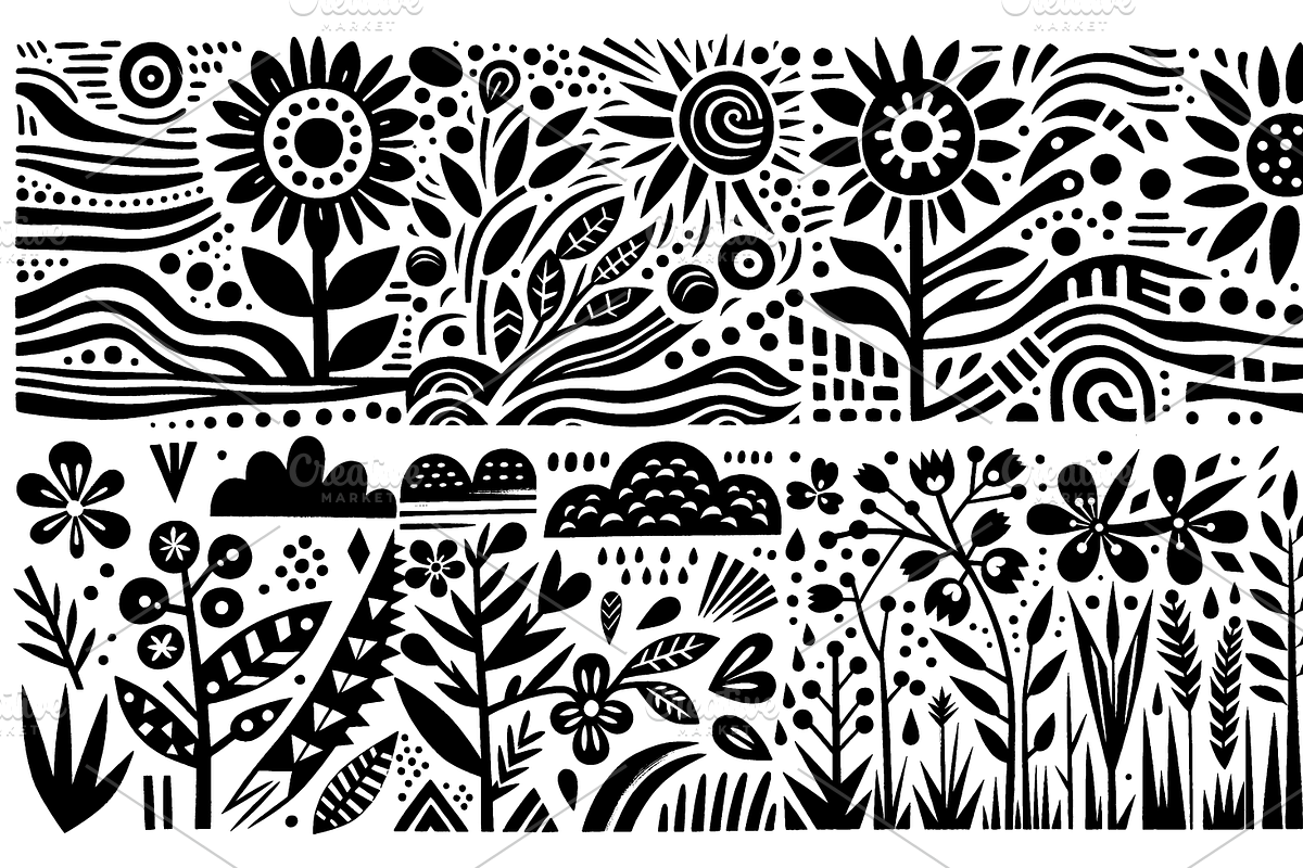 Vintage Fruits Folk Art, a Decorative Illustration by devastd (Photo 16 of 27)