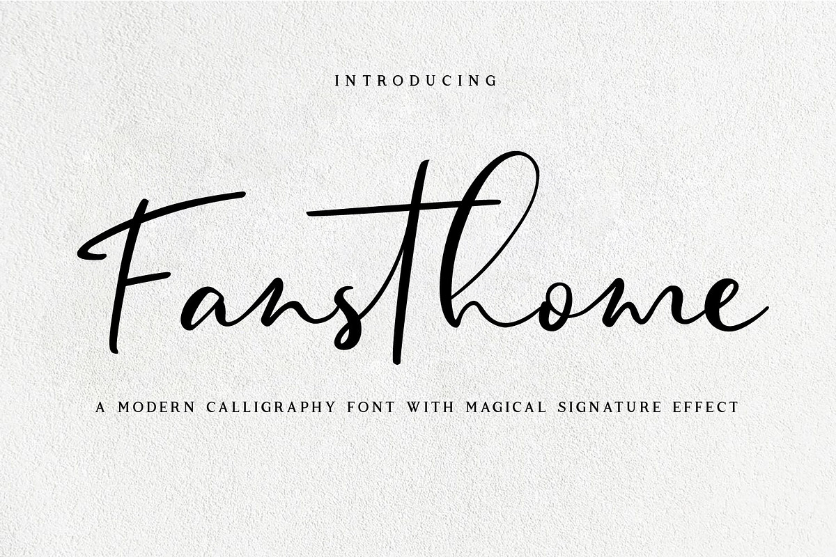 Fansthome | Signature effect, a Script Font by Qaratype (Photo 1 of 22)