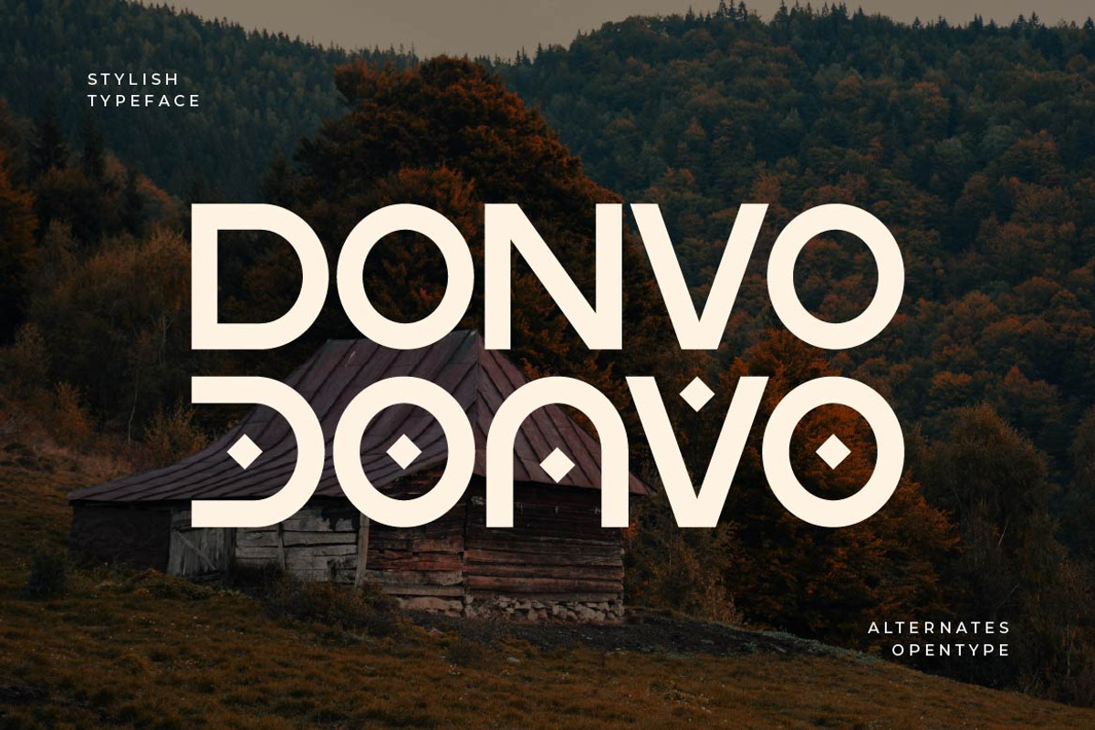 Donvo – Medieval Sans Serif Font, a Sans Serif Font by Artiveko (Photo 1 of 8)