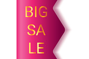 Ribbon sale, price tag vector, an Object Illustration by Things for designers (Thumbnail 2 of 3)