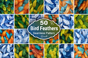 Feather Seamless Pattern, a Pattern Graphic by Forhadx5 (Thumbnail 1 of 6)