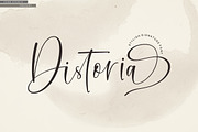 Distoria Signature Script font, a Script Font by Zane Studio (Thumbnail 1 of 9)