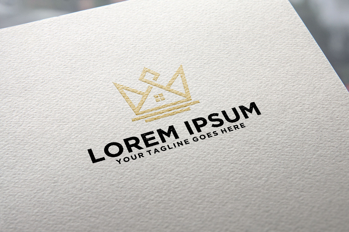 Crown House Real estate logo, a Branding & Logo Template by REDVY CREATIVE