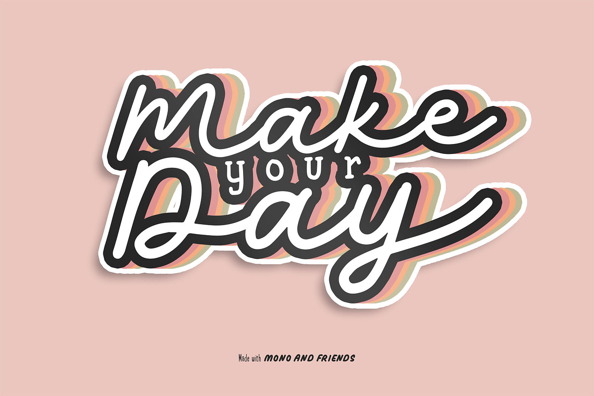 Mono and Friends, a Script Font by alit design (Photo 15 of 20)