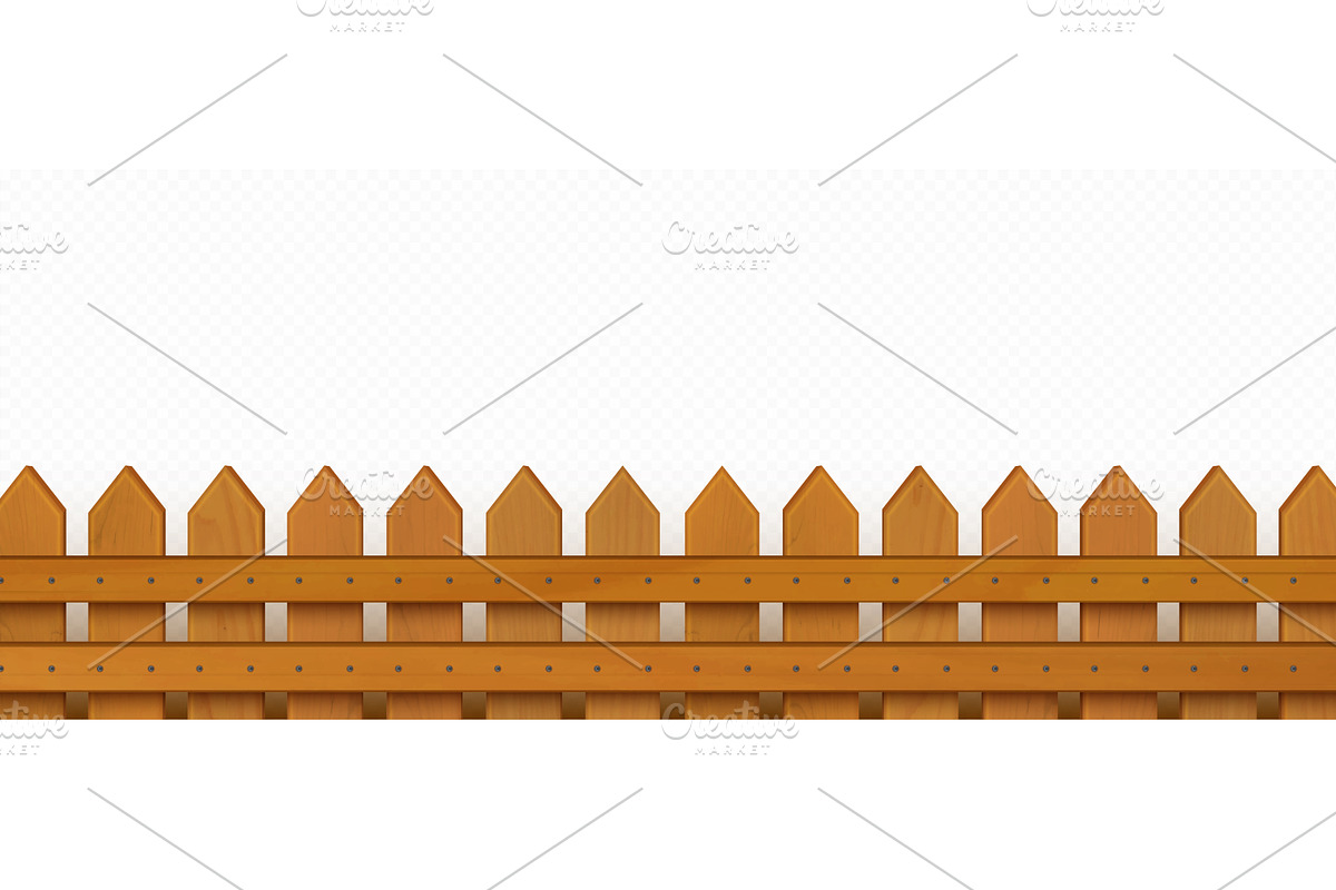 Wooden fence with realistic texture, an Animal Illustration by art PVP - market