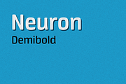 Neuron demibold, a Sans Serif Font by sergio (Thumbnail 1 of 3)