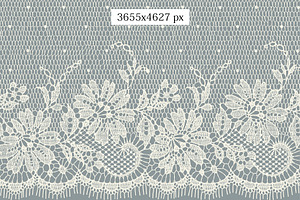 2 Lace Seamless Ribbons.