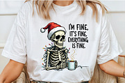 I'm Fine It's Fine Christmas PNG, a Graphic by Libby Wishes (Thumbnail 1 of 4)