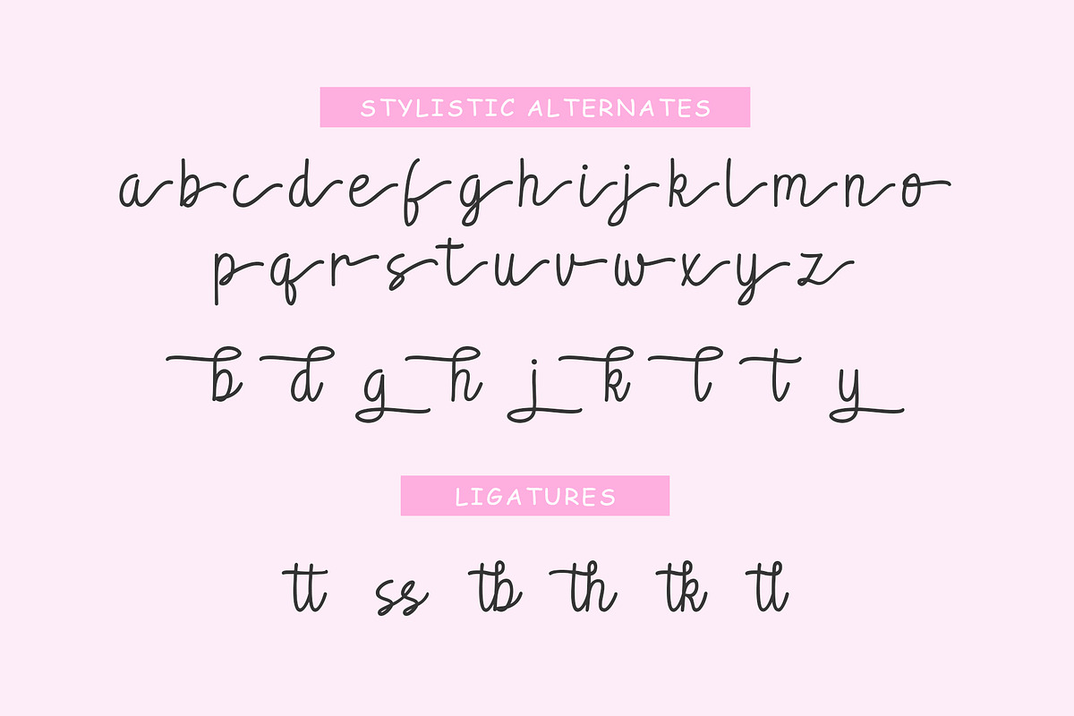 Hiyatha Script - a handwritten font, a Handwritten Font by Siwox Studios (Photo 7 of 8)