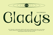 CS Gladys – Reverse Contrast Font, a Sans Serif Font by Craft Supply Co. (Thumbnail 1 of 8)