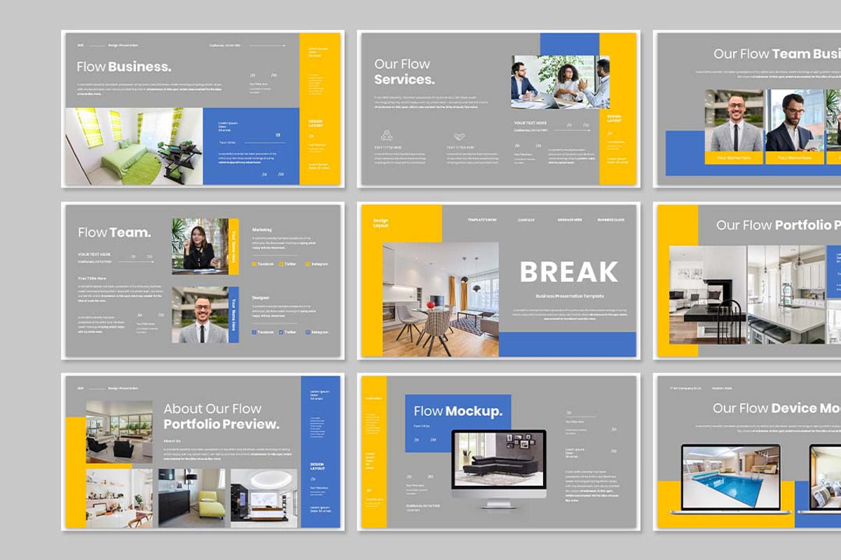 Flow-Powerpoint & Google Slide, a Presentation Template by Raseuki