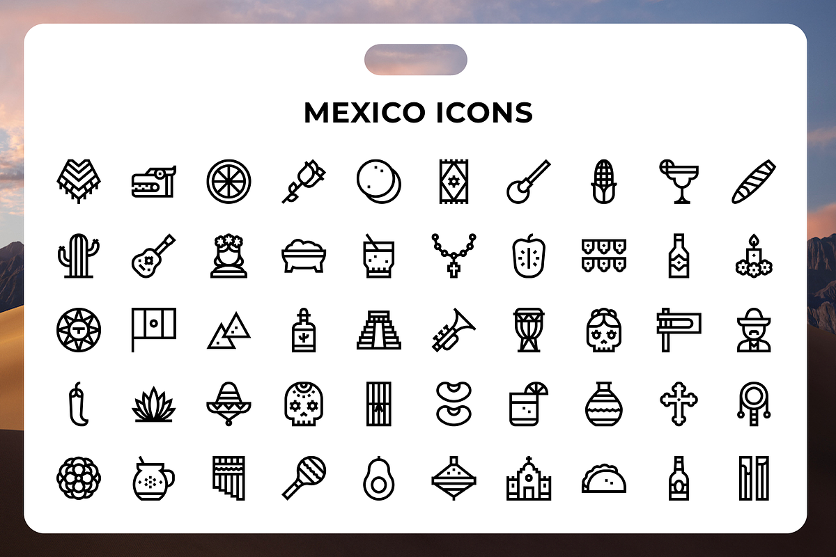 Mexico Icons, an Icon by Wencory